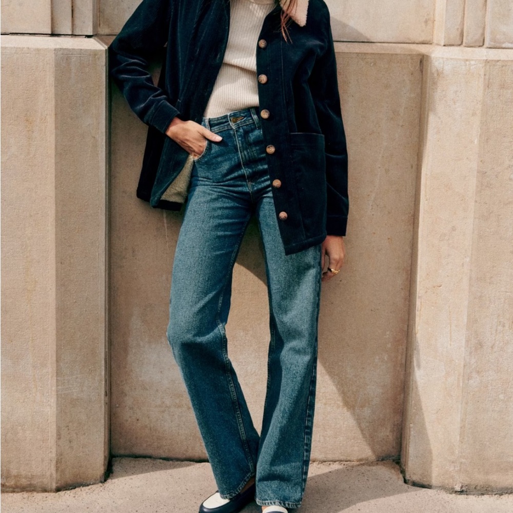 Sezane Serge Trousers. NWT - Picture 3 of 6